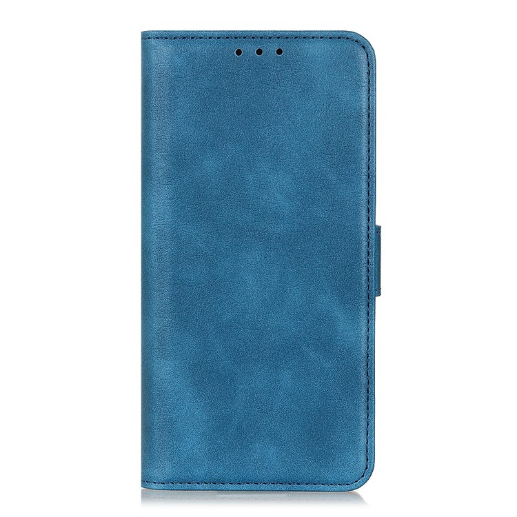Leather with Clasp Shell Case for LG G8X ThinQ - Blue-2