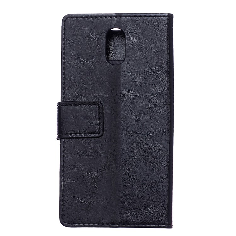 Crazy Horse Leather Wallet Case for LG K30 (2019) - Black-3