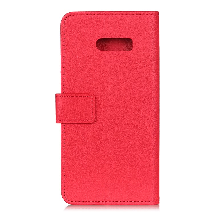 Wallet Leather Stand Case for LG G8X ThinQ - Red-2