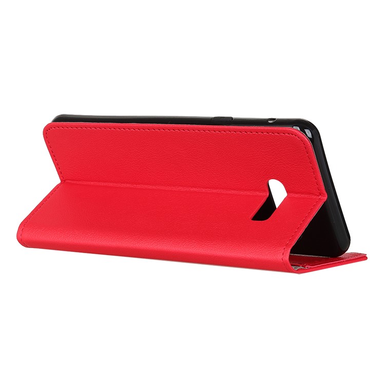 Wallet Leather Stand Case for LG G8X ThinQ - Red-3