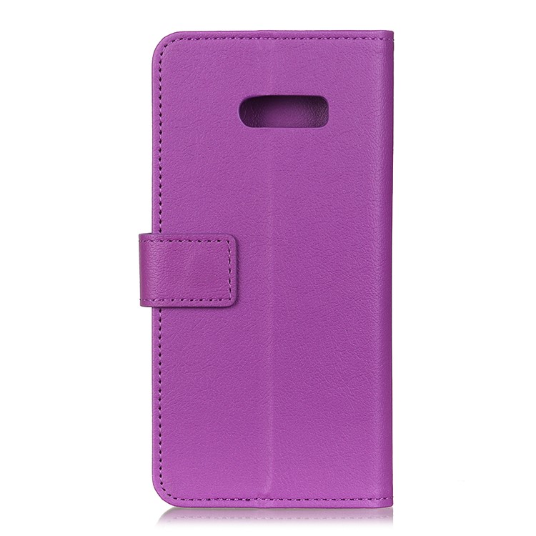 Wallet Leather Stand Case for LG G8X ThinQ - Purple-5