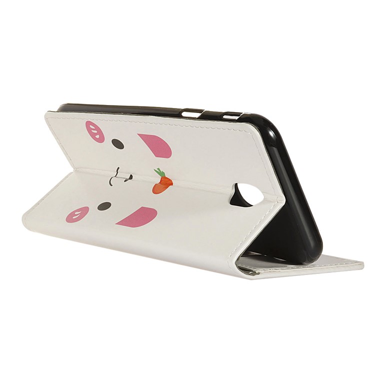 Pattern Printing Leather Wallet Phone Casing for LG K30 (2019) - Cartoon Pattern-3