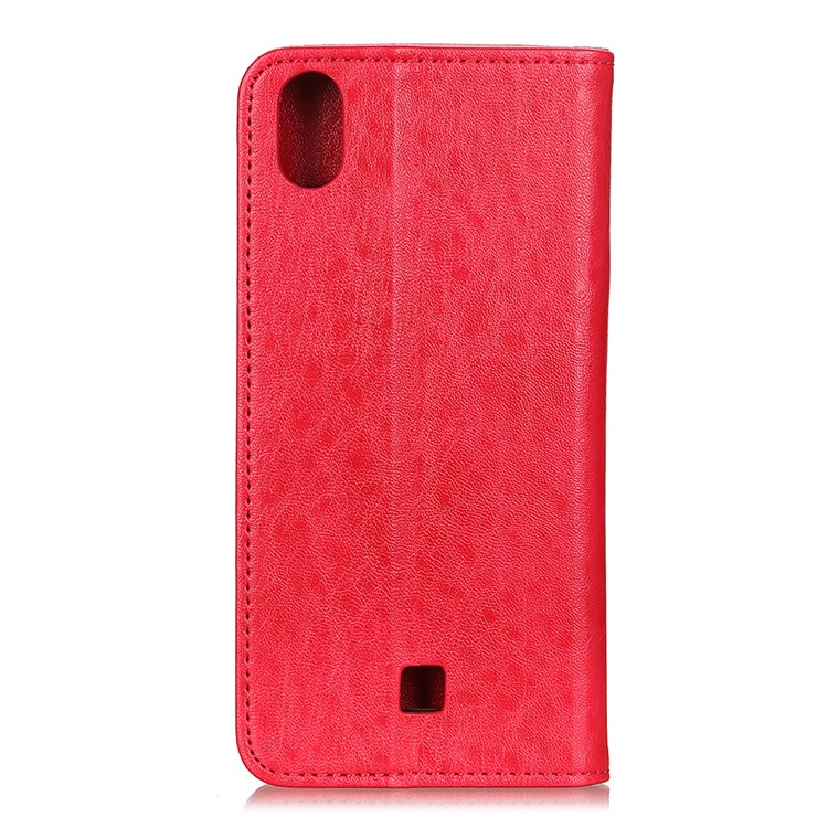 Auto-absorbed Crazy Horse Skin Leather Phone Cover Case for LG K20 (2019) - Red-3