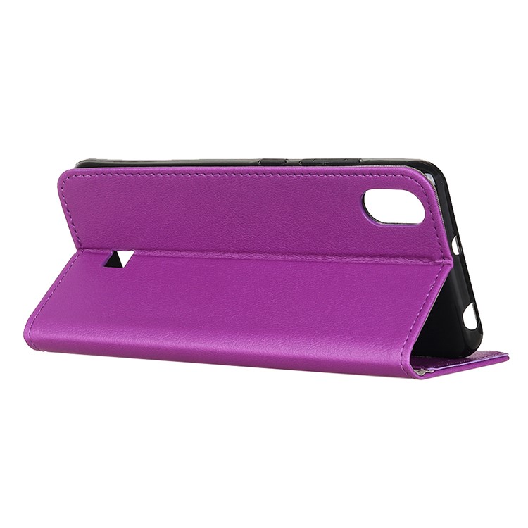 Leather Wallet Stand Phone Case Cover for LG K20 (2019) - Purple-4