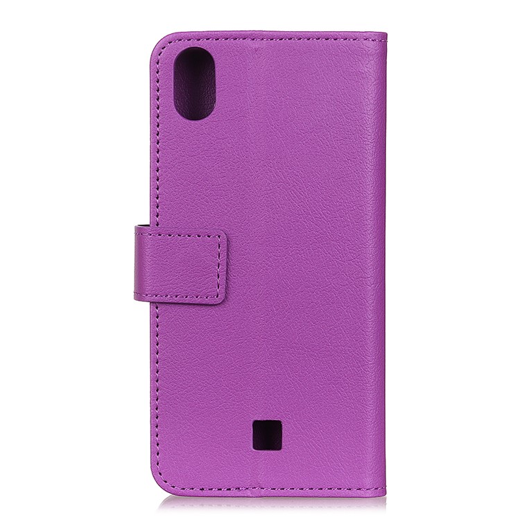 Leather Wallet Stand Phone Case Cover for LG K20 (2019) - Purple-5