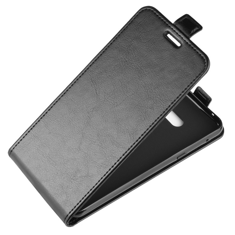 Crazy Horse Vertical Flip Leather Phone Cover for LG G8X ThinQ - Black-3