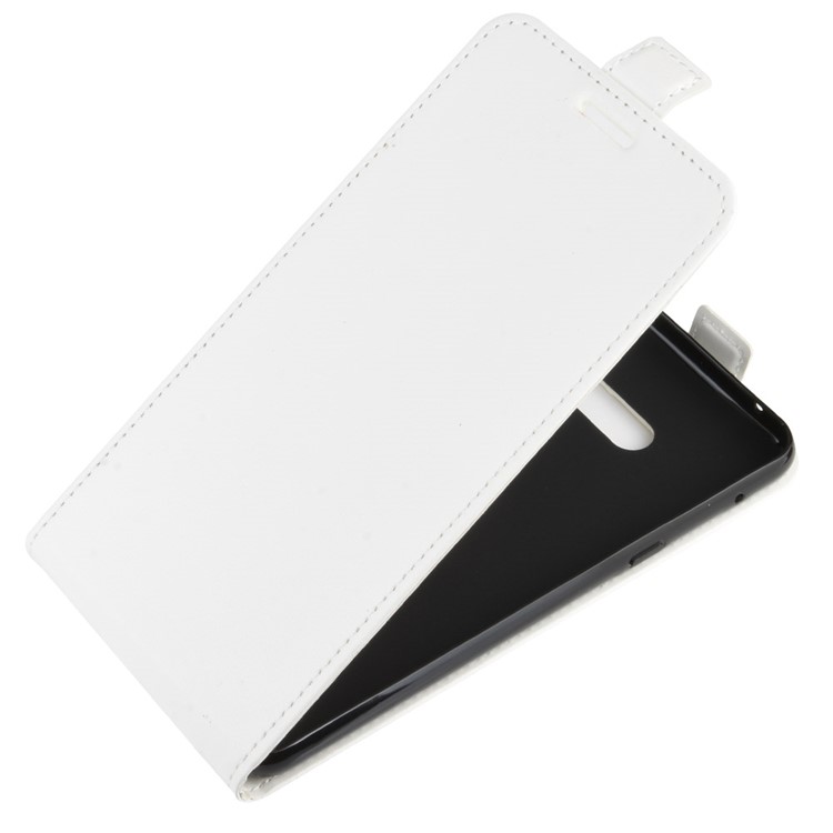 Crazy Horse Vertical Flip Leather Phone Cover for LG G8X ThinQ - White-3