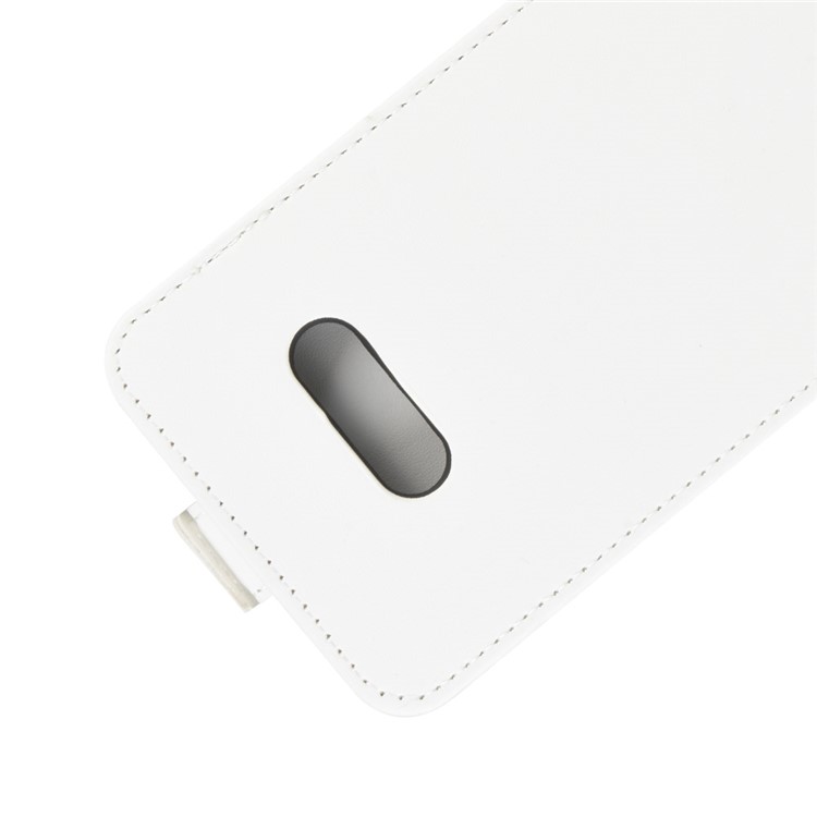 Crazy Horse Vertical Flip Leather Phone Cover for LG G8X ThinQ - White-4