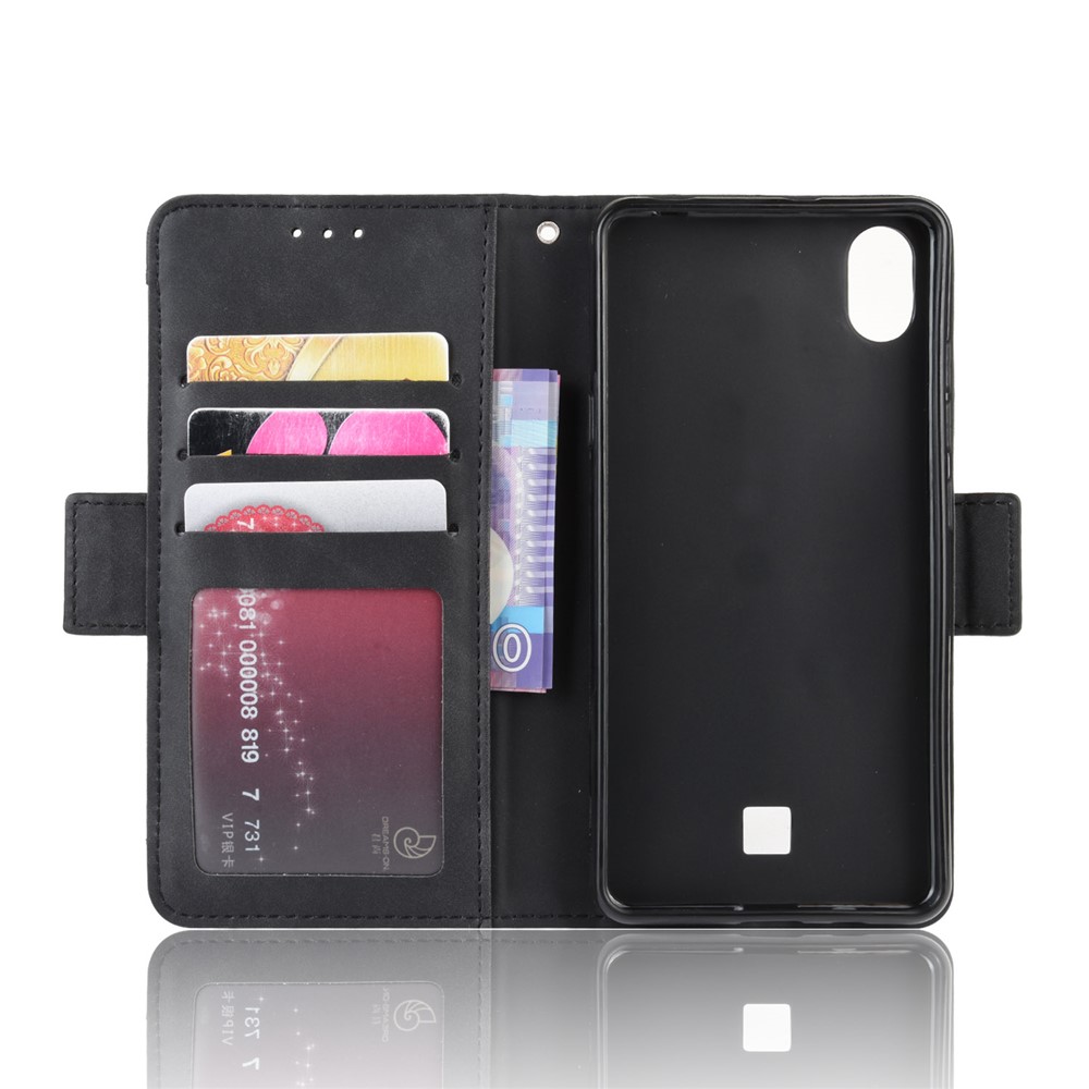 Wallet Leather Stand Phone Cover Case for LG K20 (2019) - Black-6