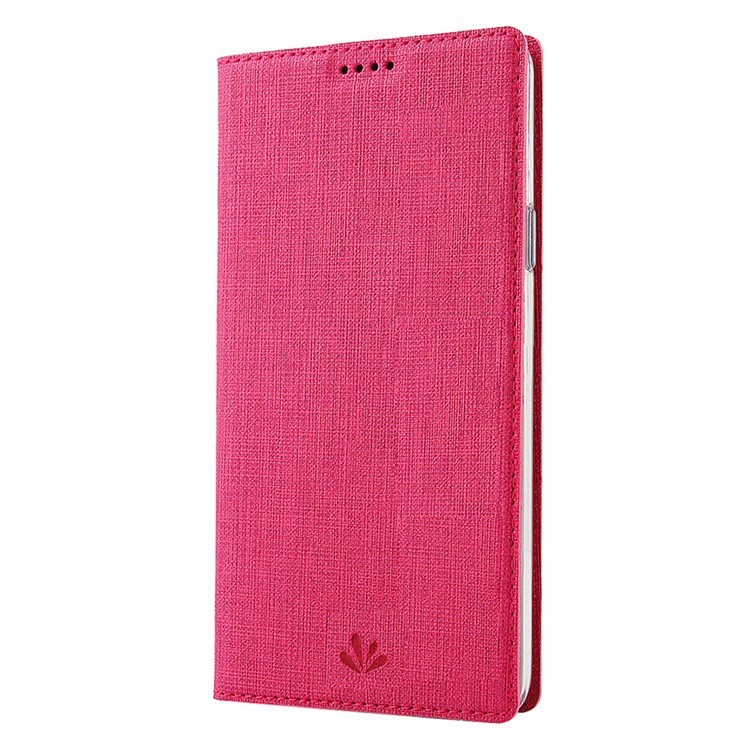 VILI DMX Cross Texture Leather Stand Case with Card Slot for LG G8X ThinQ / V50s ThinQ - Rose-3