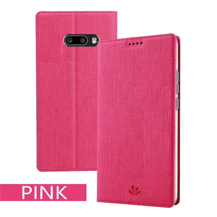 VILI DMX Cross Texture Leather Stand Case with Card Slot for LG G8X ThinQ / V50s ThinQ - Rose-6