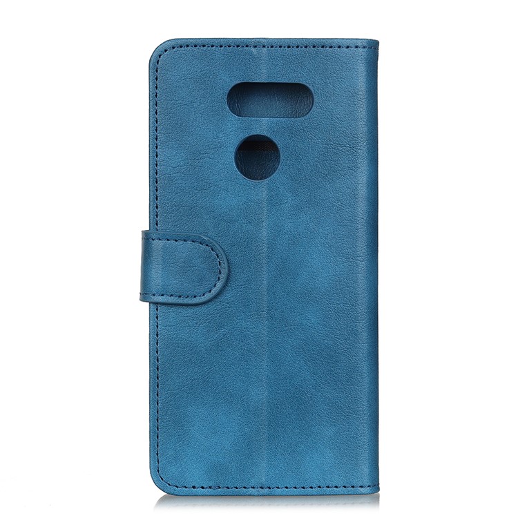 Wallet Stand Leather Phone Unique Case for LG K40S - Blue-7