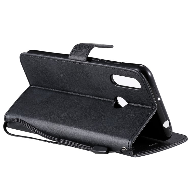 Wallet Leather Stand Case for LG W30 - Black-10