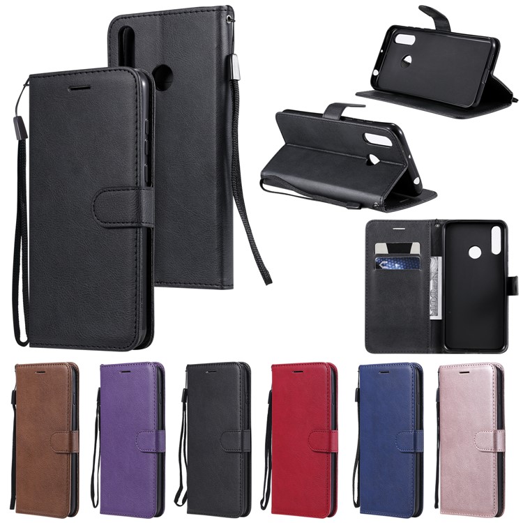 Wallet Leather Stand Case for LG W30 - Black-14