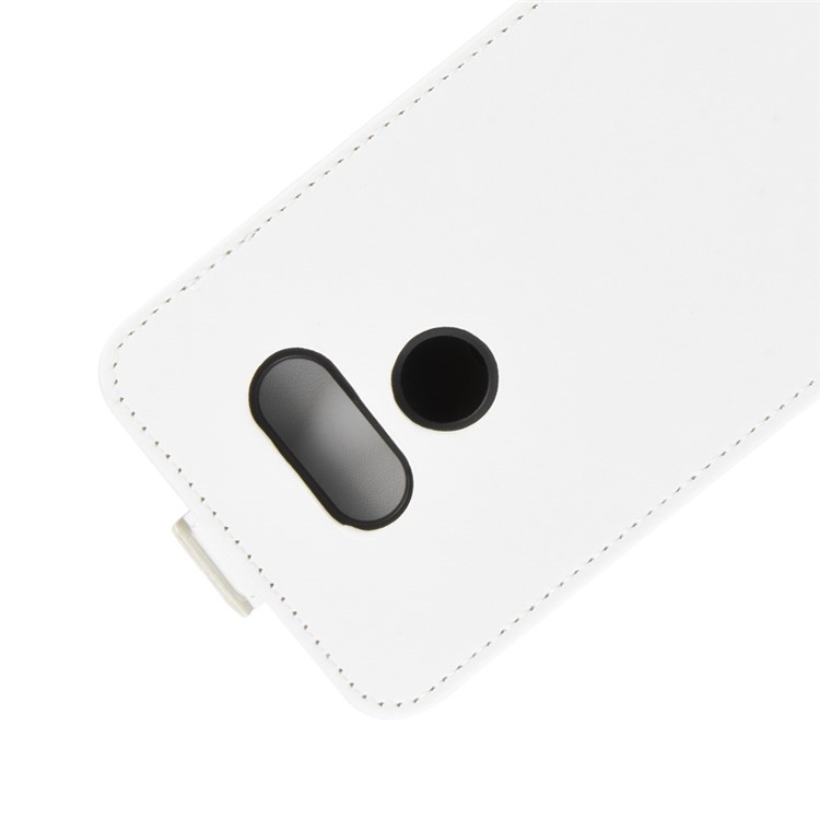 Caso Vertical, Cavalo Louco Telefone De Couro Com Slot Para Cartão De LG K40S - Branco-2