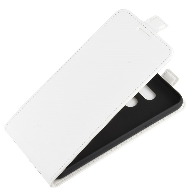 Caso Vertical, Cavalo Louco Telefone De Couro Com Slot Para Cartão De LG K40S - Branco-3
