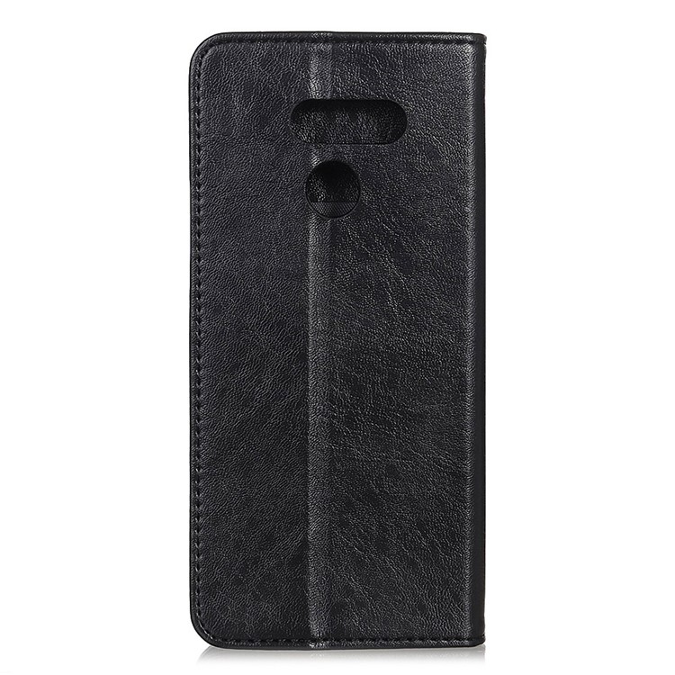 Auto-absorbed Crazy Horse Texture Split Leather Wallet Case for LG K40S - Black-7