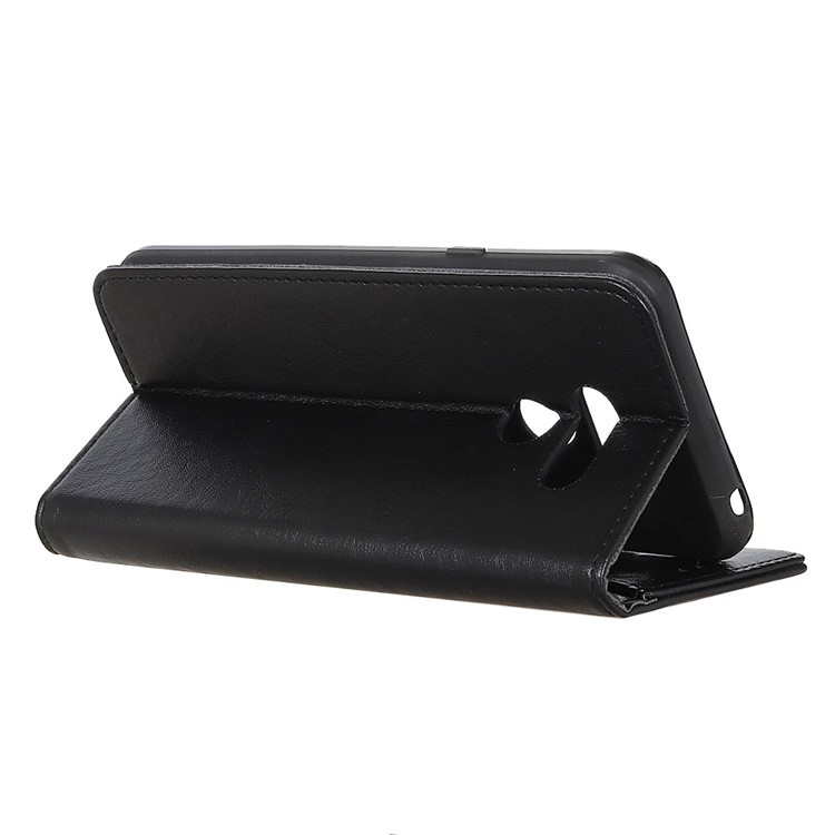 Auto-absorbed Crazy Horse Texture Split Leather Wallet Case for LG K40S - Black-8