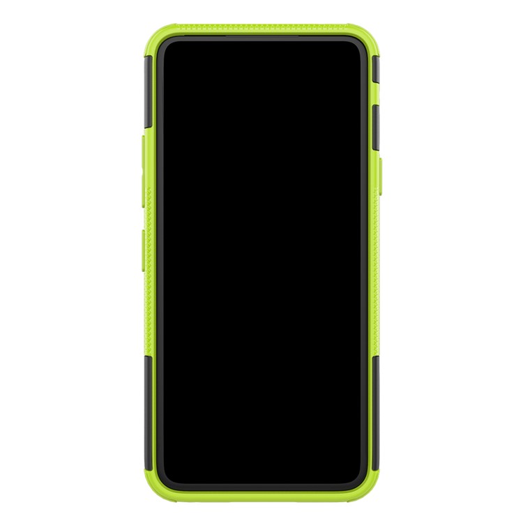 For LG V50S ThinQ 5G Dazzle Pattern PC + TPU Cover with Kickstand - Green-5