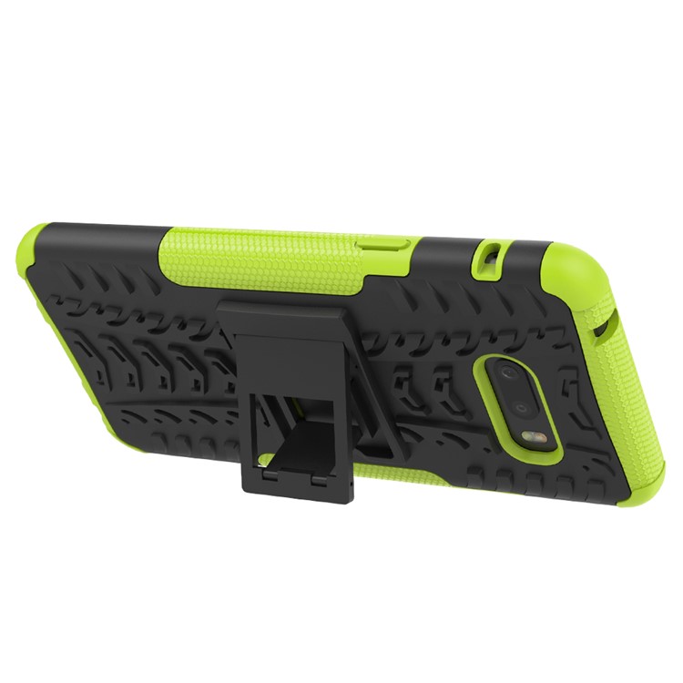 For LG V50S ThinQ 5G Dazzle Pattern PC + TPU Cover with Kickstand - Green-6