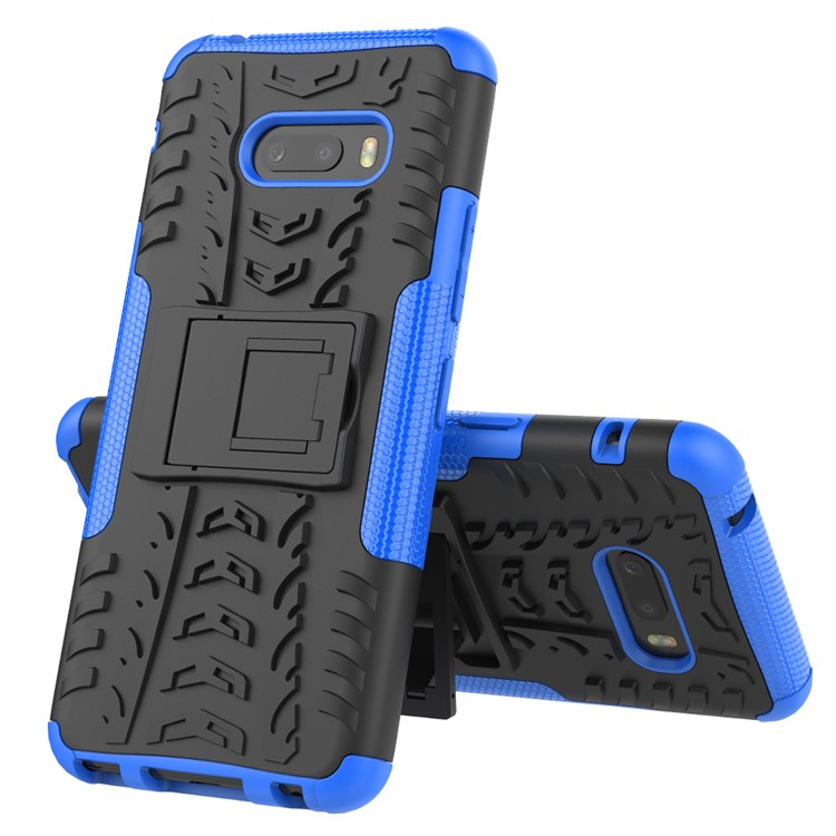 For LG V50S ThinQ 5G Dazzle Pattern PC + TPU Cover with Kickstand - Blue-2
