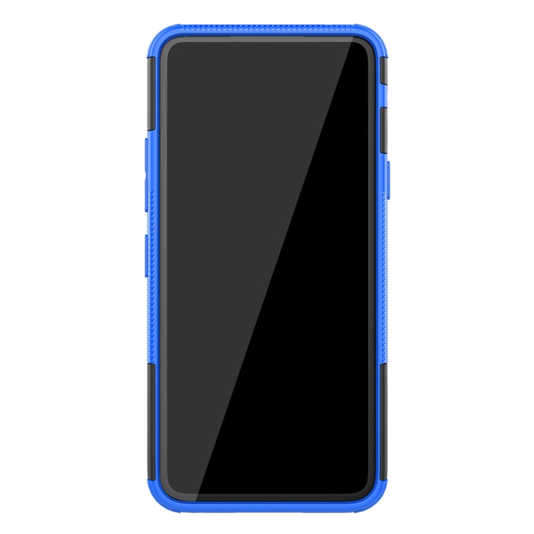 For LG V50S ThinQ 5G Dazzle Pattern PC + TPU Cover with Kickstand - Blue-5
