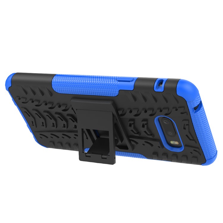 For LG V50S ThinQ 5G Dazzle Pattern PC + TPU Cover with Kickstand - Blue-6