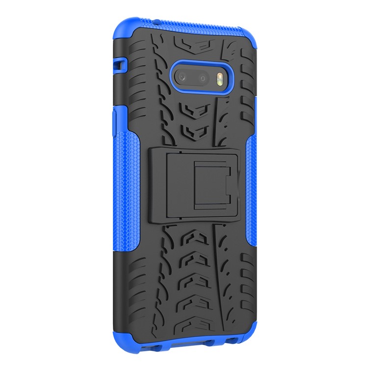 For LG V50S ThinQ 5G Dazzle Pattern PC + TPU Cover with Kickstand - Blue-9