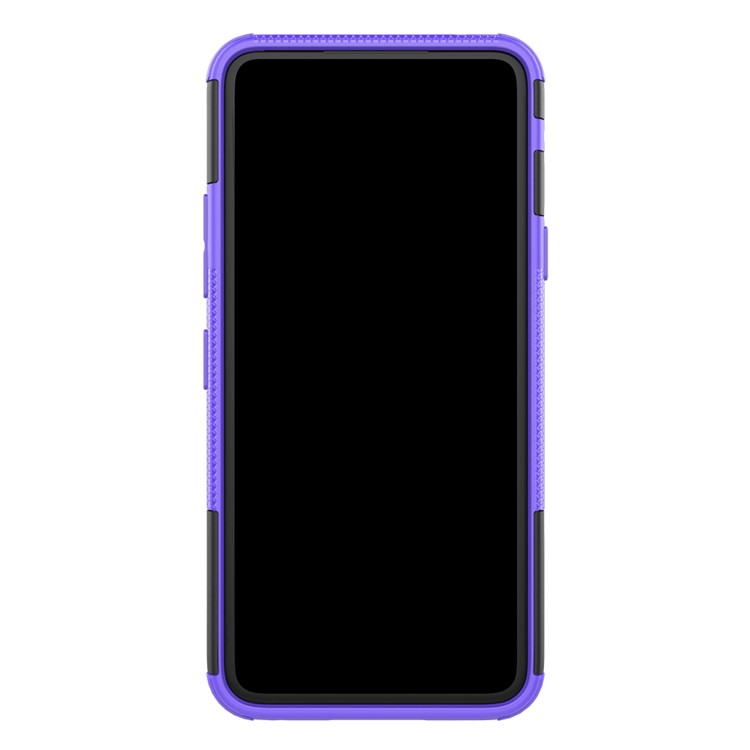 For LG V50S ThinQ 5G Dazzle Pattern PC + TPU Cover with Kickstand - Purple-5