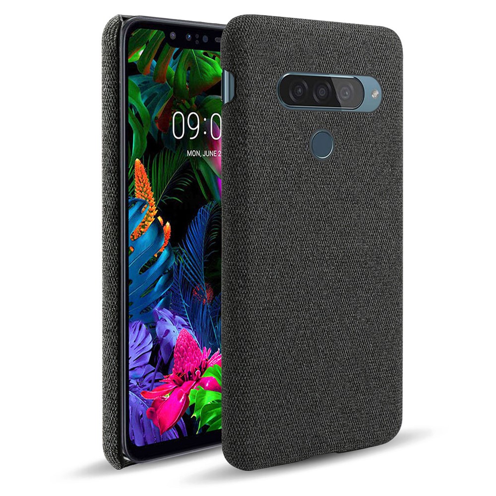 Móvil Cubierta De La Caja Del Paño KSQ PC Recubierta Protectora Del Teléfono Para LG G8S Thinq - Negro-1
