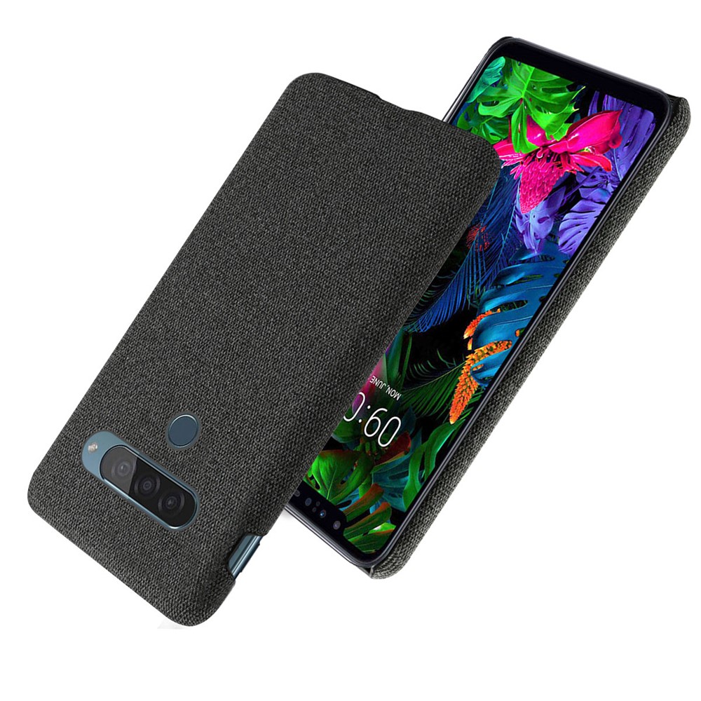 Móvil Cubierta De La Caja Del Paño KSQ PC Recubierta Protectora Del Teléfono Para LG G8S Thinq - Negro-2