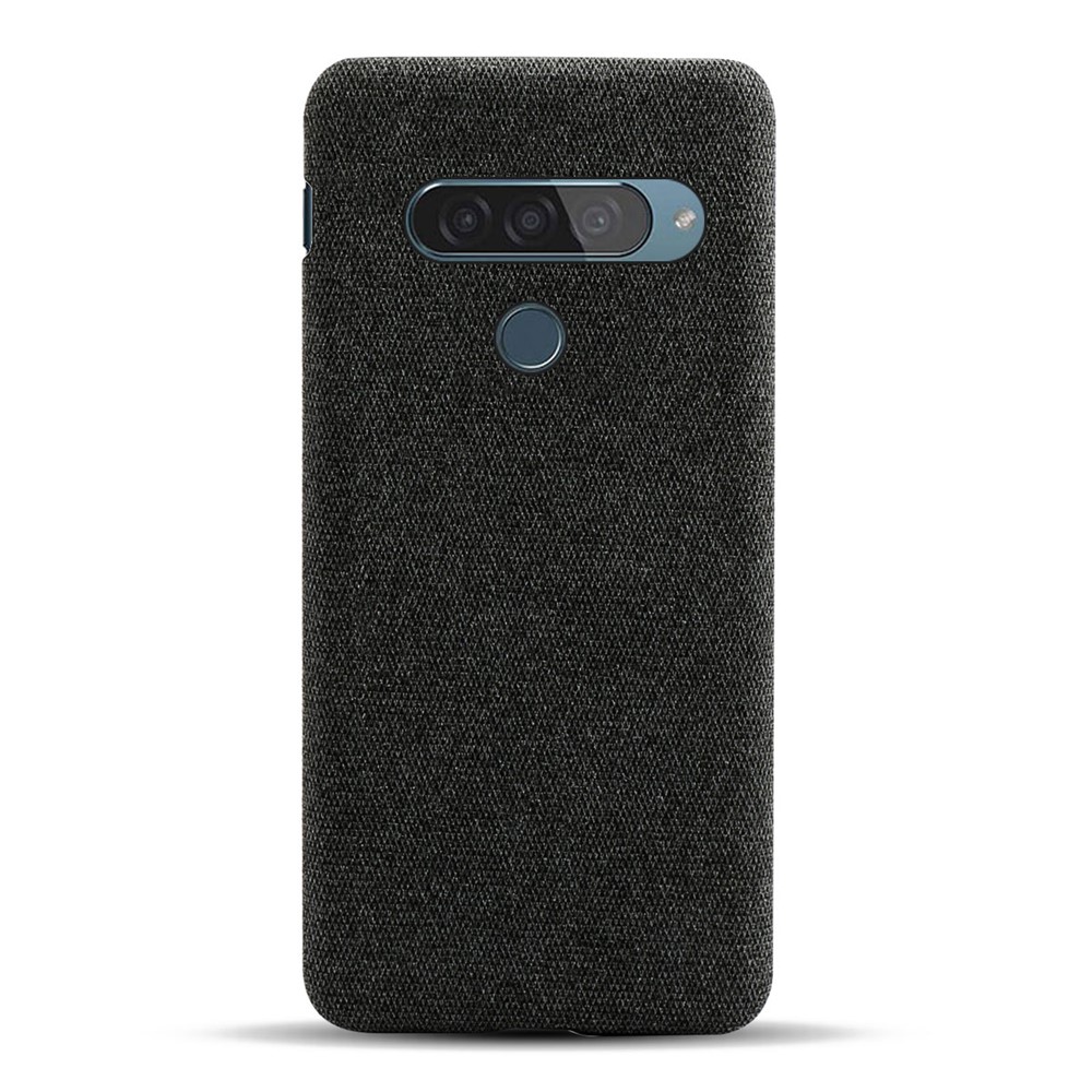 Móvil Cubierta De La Caja Del Paño KSQ PC Recubierta Protectora Del Teléfono Para LG G8S Thinq - Negro-3
