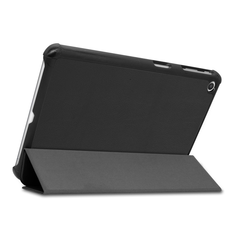 Tri-fold Stand Leather Tablet Case for LG G Pad 5 10.1 - Black-6