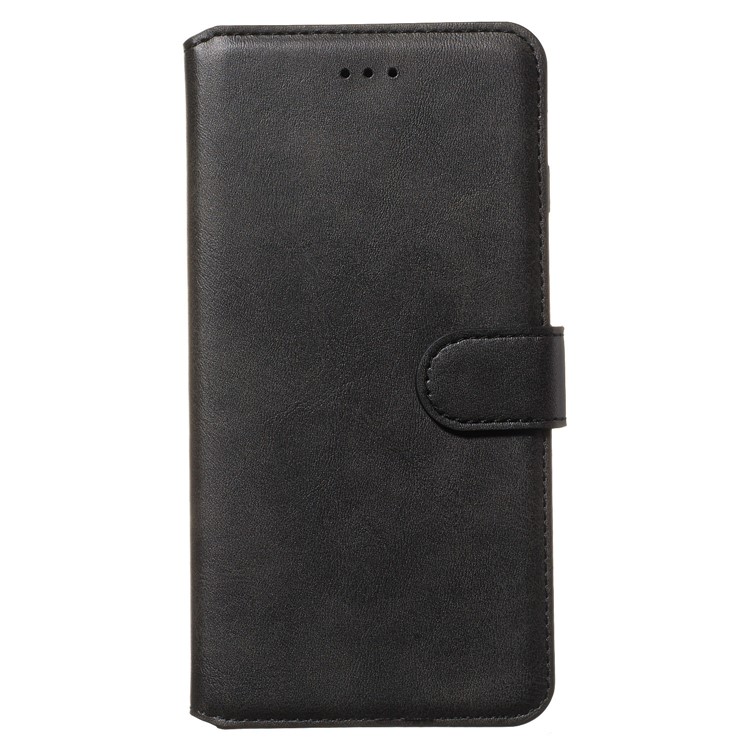 Classic Wallet Leather Stand Phone Cover for LG W30 - Black-2