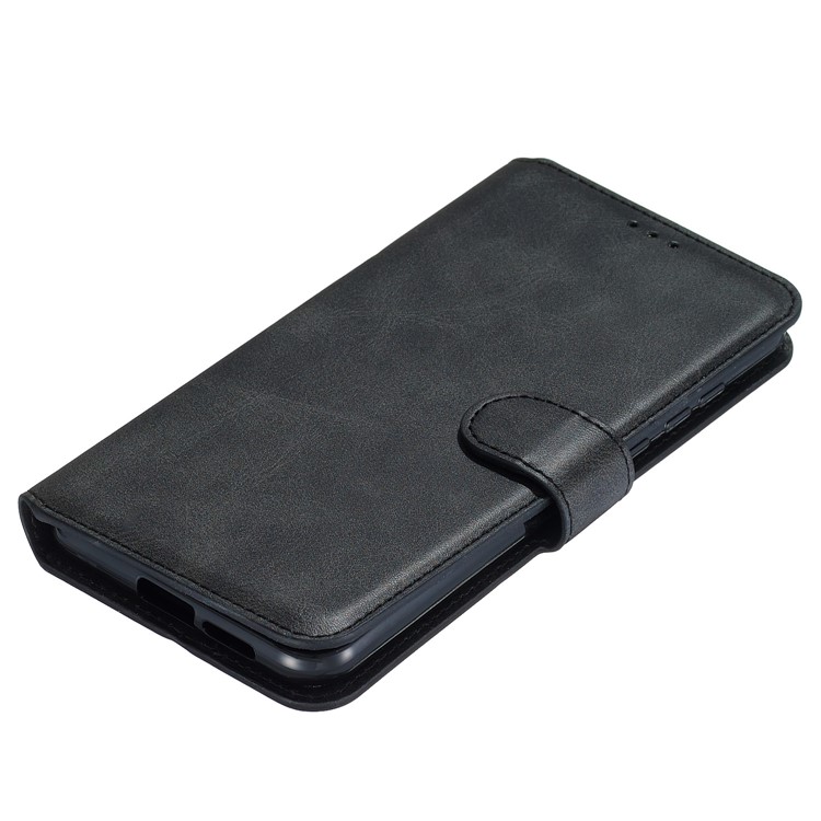 Classic Wallet Leather Stand Phone Cover for LG W30 - Black-7