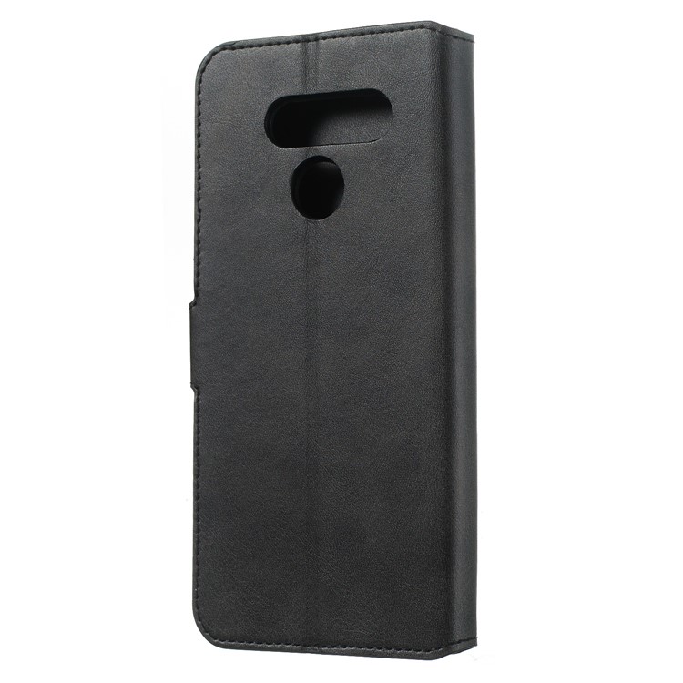 Classic Style Wallet Leather Stand Cell Phone Cover for LG K50/Q60 - Black-11