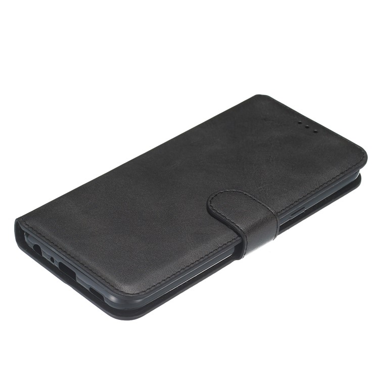 Classic Style Wallet Leather Stand Cell Phone Cover for LG K50/Q60 - Black-6