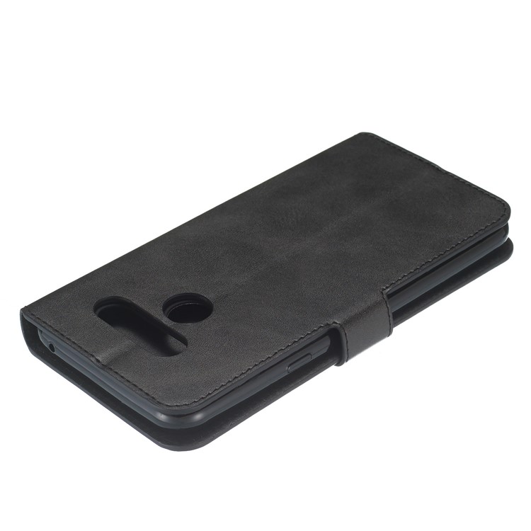 Classic Style Wallet Leather Stand Cell Phone Cover for LG K50/Q60 - Black-7