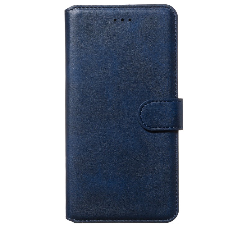 Classic Style Wallet Leather Stand Cell Phone Cover for LG K50/Q60 - Blue-2
