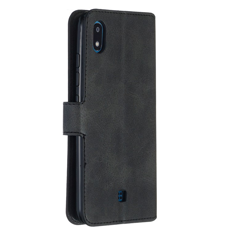 Wallet Stand Flip Leather Phone Case for LG K20 (2019) - Black-4