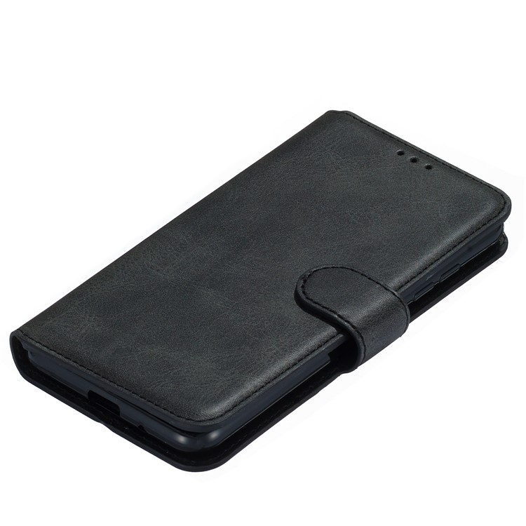 Wallet Stand Flip Leather Phone Case for LG K20 (2019) - Black-5