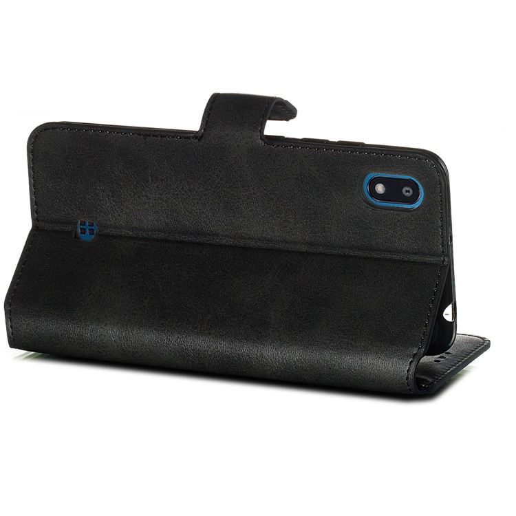 Wallet Stand Flip Leather Phone Case for LG K20 (2019) - Black-7