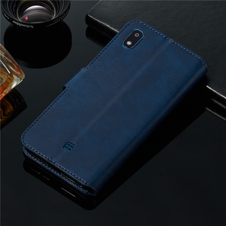 Wallet Stand Flip Leather Phone Case for LG K20 (2019) - Blue-14