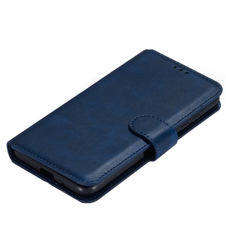 Wallet Stand Flip Leather Phone Case for LG K20 (2019) - Blue-5