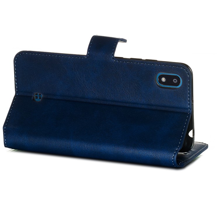 Wallet Stand Flip Leather Phone Case for LG K20 (2019) - Blue-7