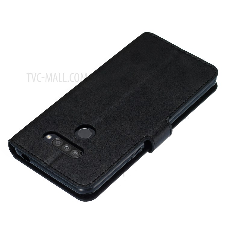 Wallet Leather Stand Case for LG K50S - Black-6