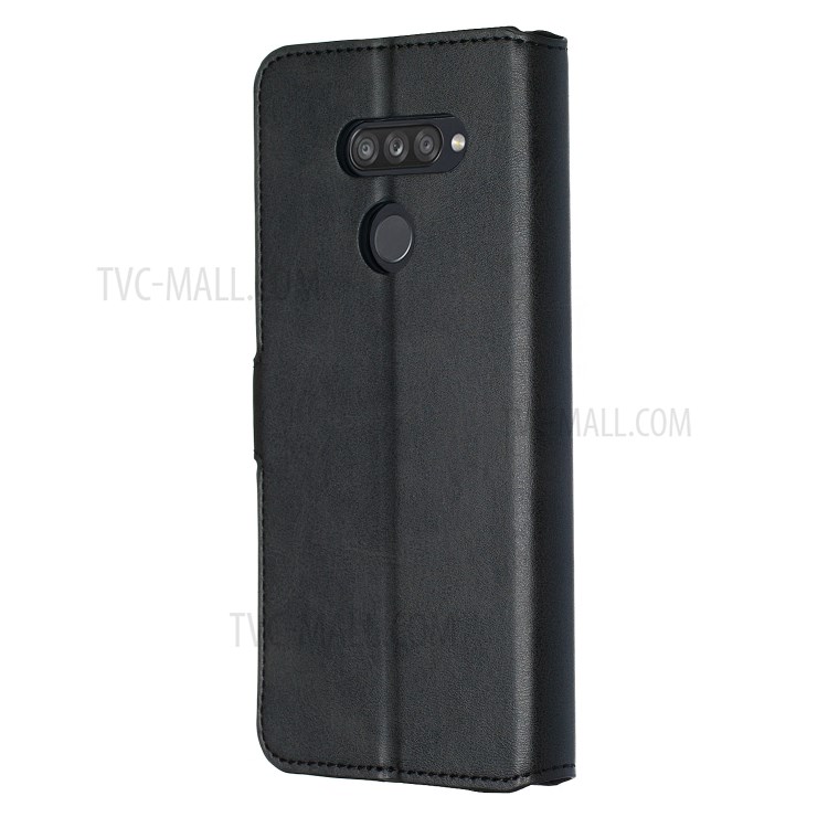 Wallet Leather Stand Case for LG K50S - Black-8