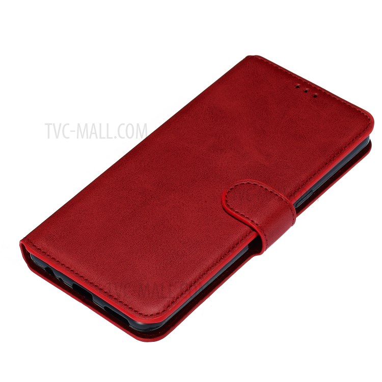 Wallet Leather Stand Case for LG K50S - Red-5