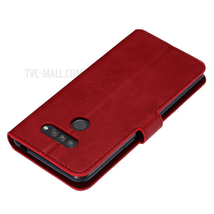 Wallet Leather Stand Case for LG K50S - Red-6