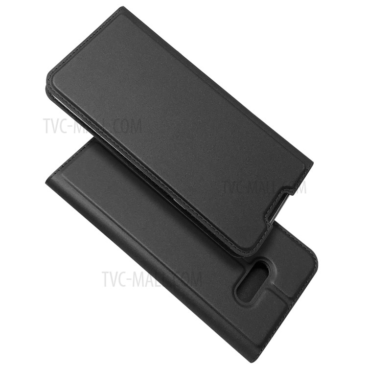 Magnetic Closure Leather with Card Holder Case for LG V50S /LG G8X ThinQ - Black-2